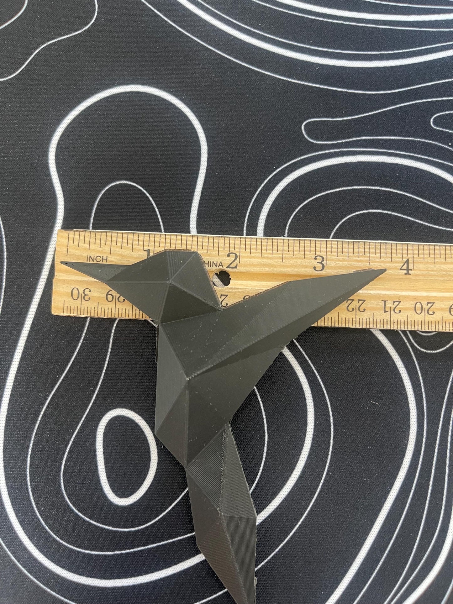 Custom 3D Printed Geometric Hummingbird Magnet – Modern Art Design