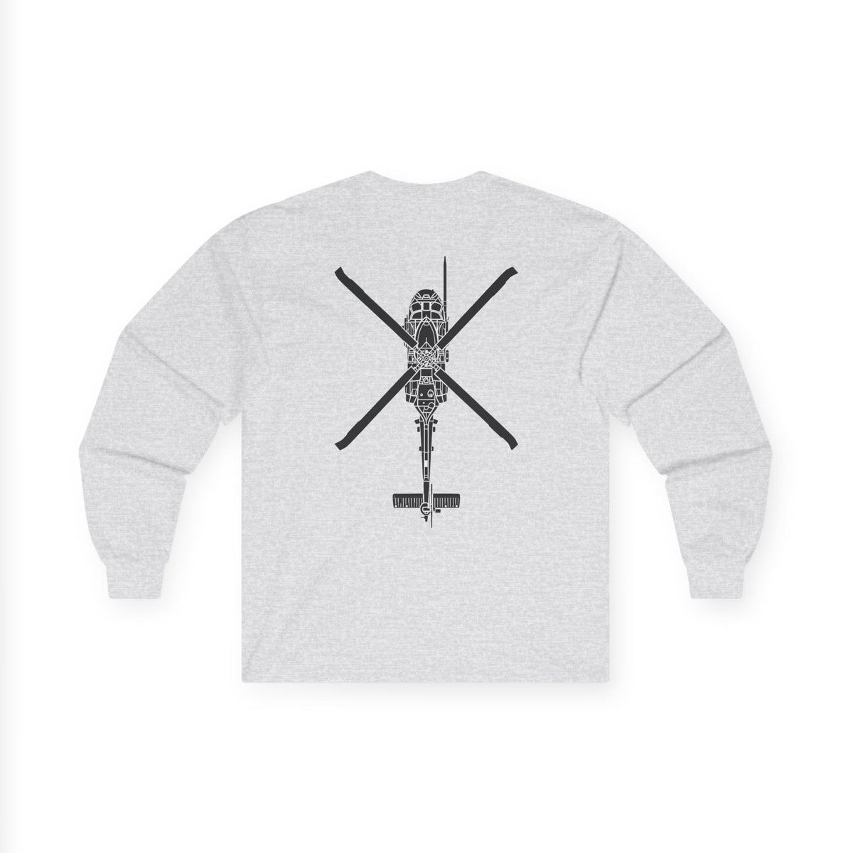 Rescue Logo Long Sleeve Tee, HH-60 back print – view 11