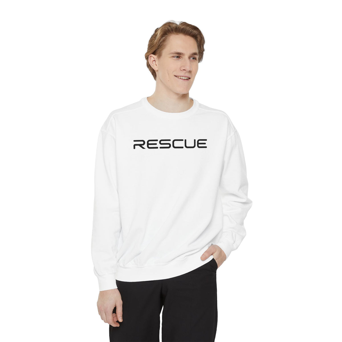 Rescue Print Across Chest Sweatshirt – view 9