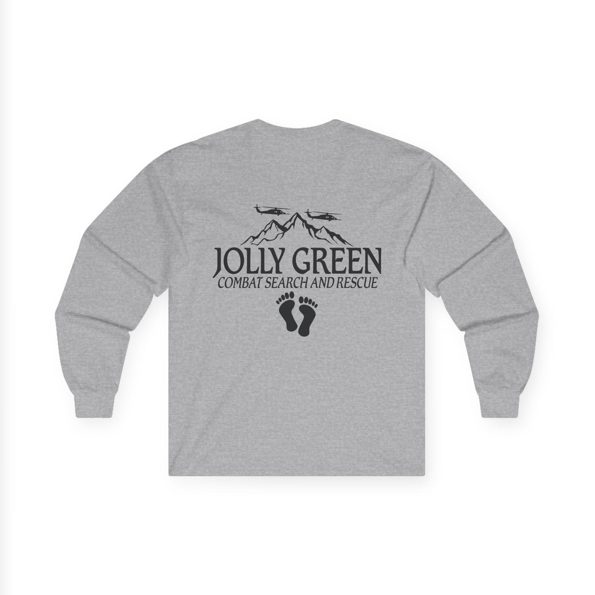 Rescue Logo Long Sleeve Tee, Jolly Green back print – view 14