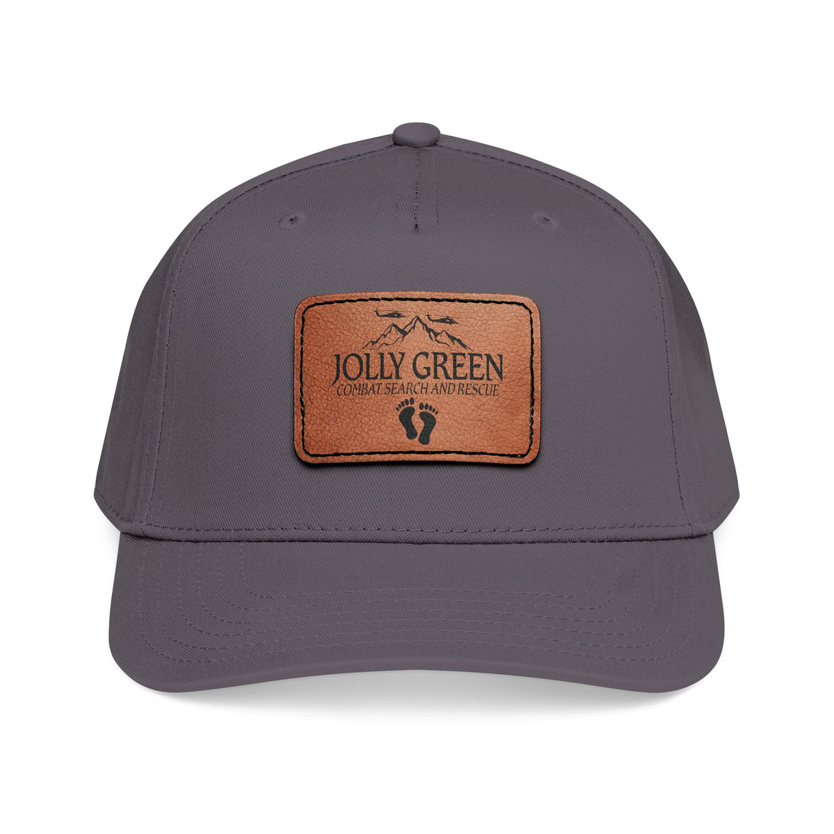 Jolly Green Mountain Leather Patch Cap – view 1
