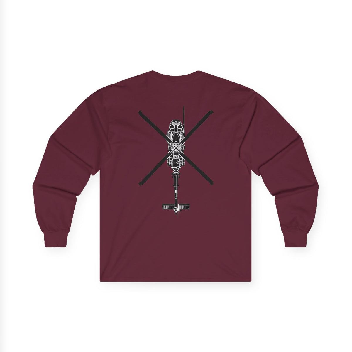 Rescue Logo Long Sleeve Tee, HH-60 back print – view 17