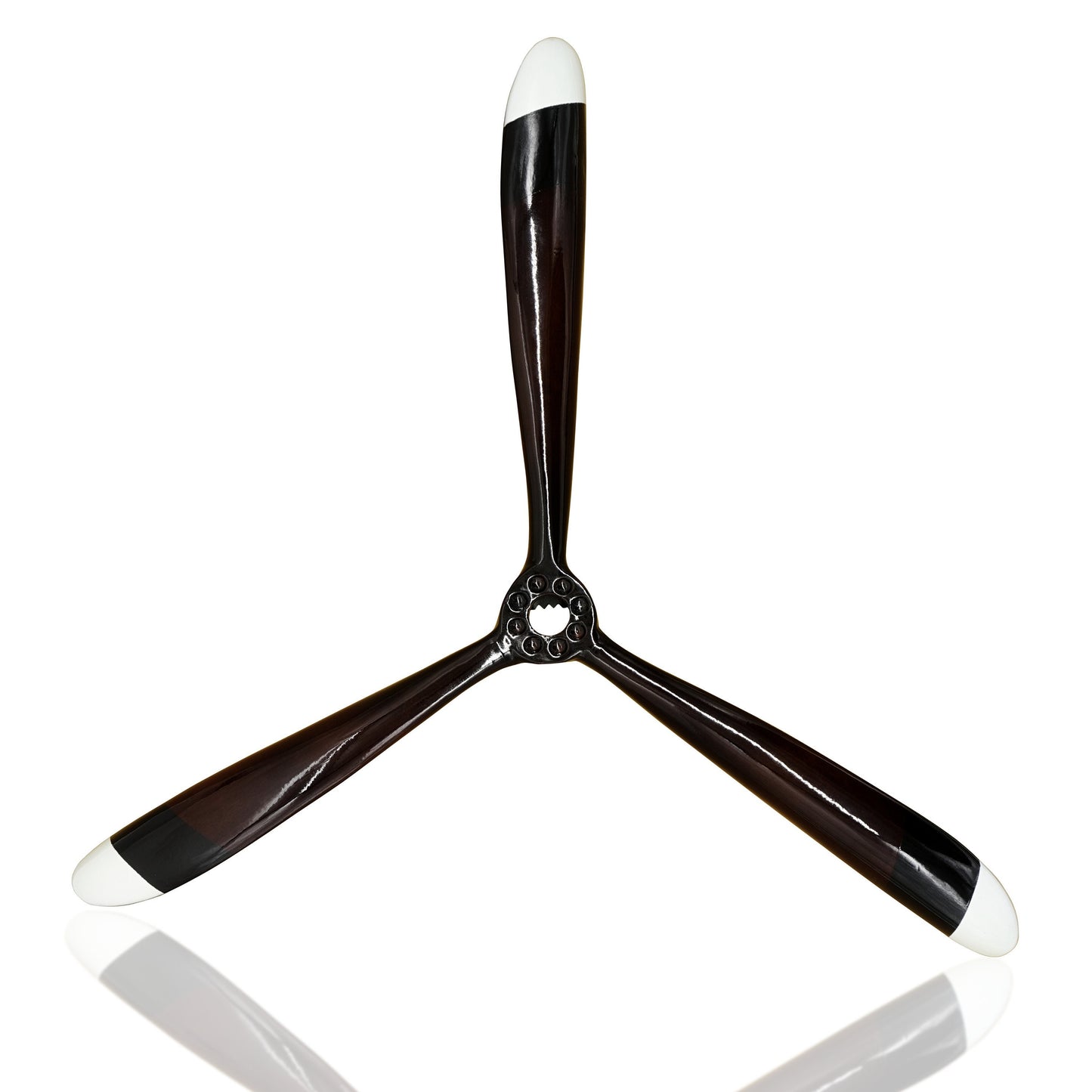 Crafted Classics Aviation Plane Propeller Wall Decor, 21’ Diameter, Rustic Wood Decoration for Home, Living Room, Man Cave, or Bedroom