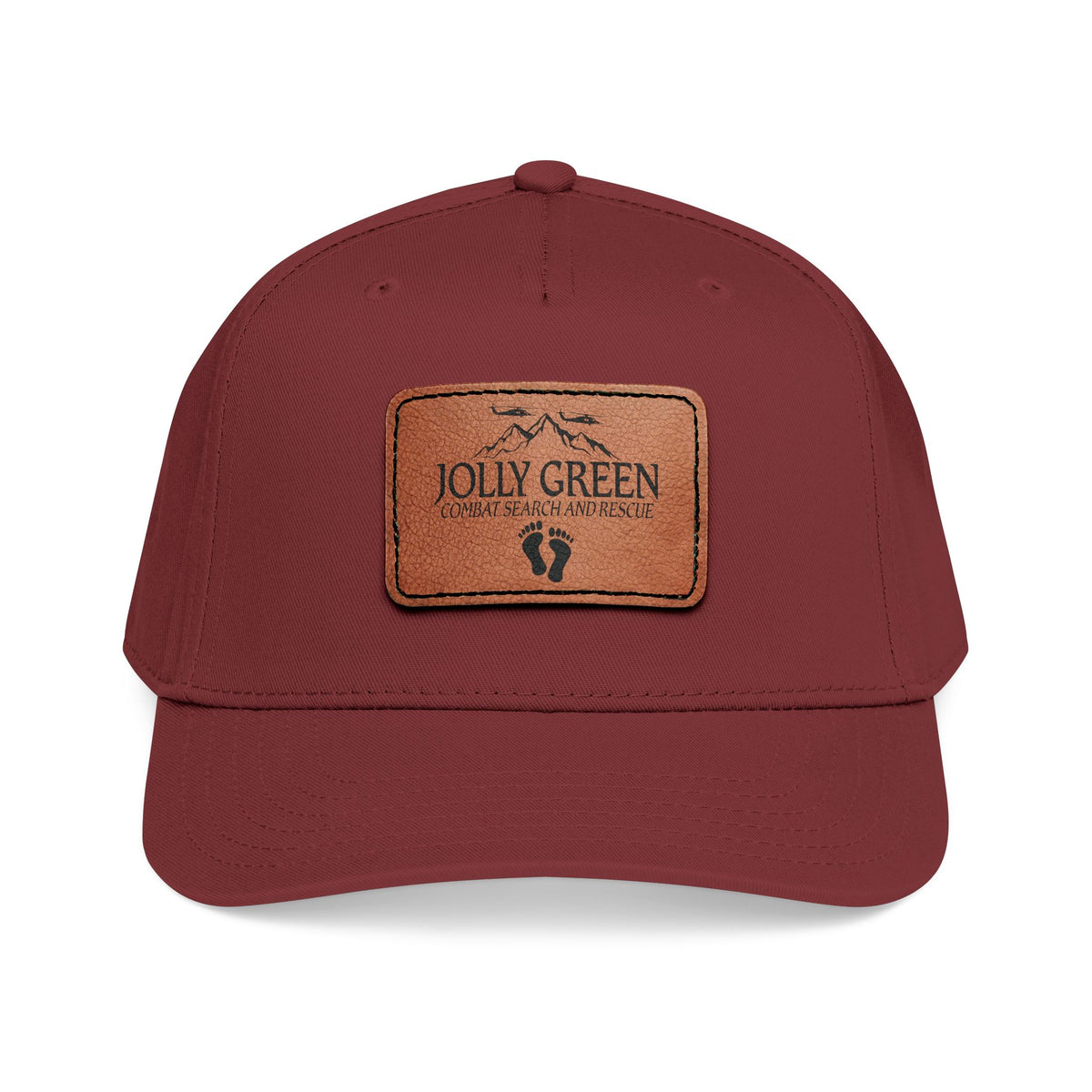 Jolly Green Mountain Leather Patch Cap – view 3
