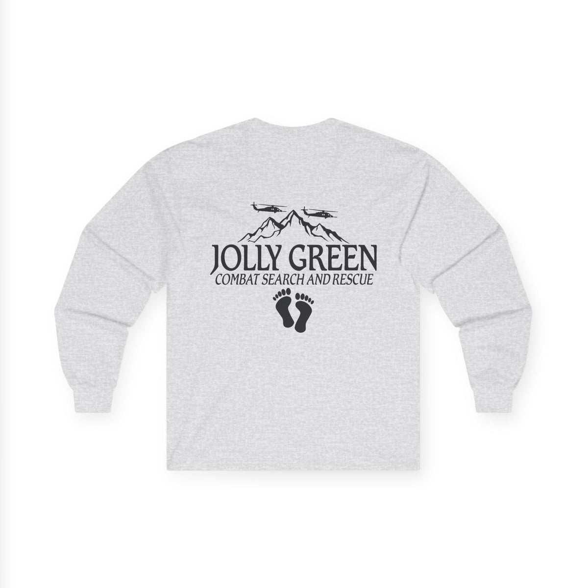 Rescue Logo Long Sleeve Tee, Jolly Green back print – view 11