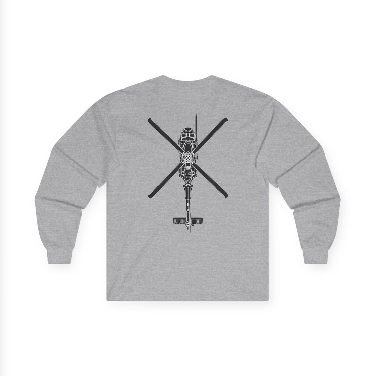 Rescue Logo Long Sleeve Tee, HH-60 back print – view 14