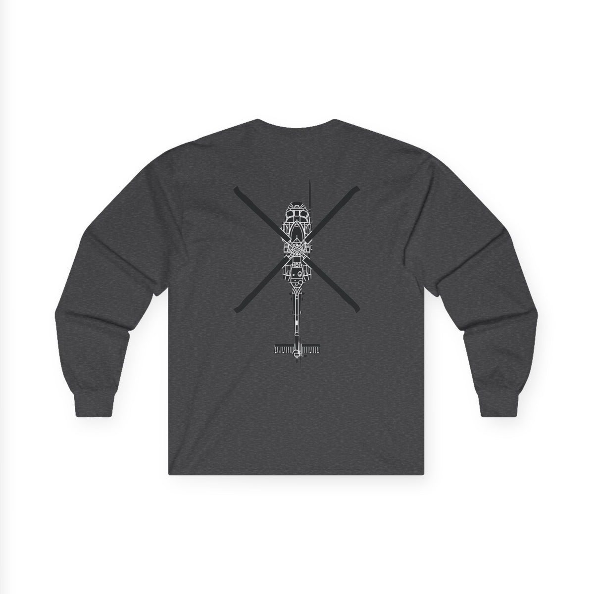 Rescue Logo Long Sleeve Tee, HH-60 back print – view 23