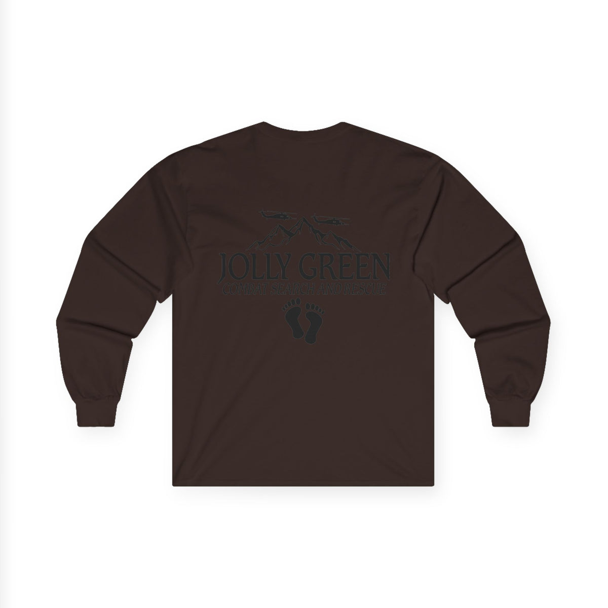 Rescue Logo Long Sleeve Tee, Jolly Green back print – view 20