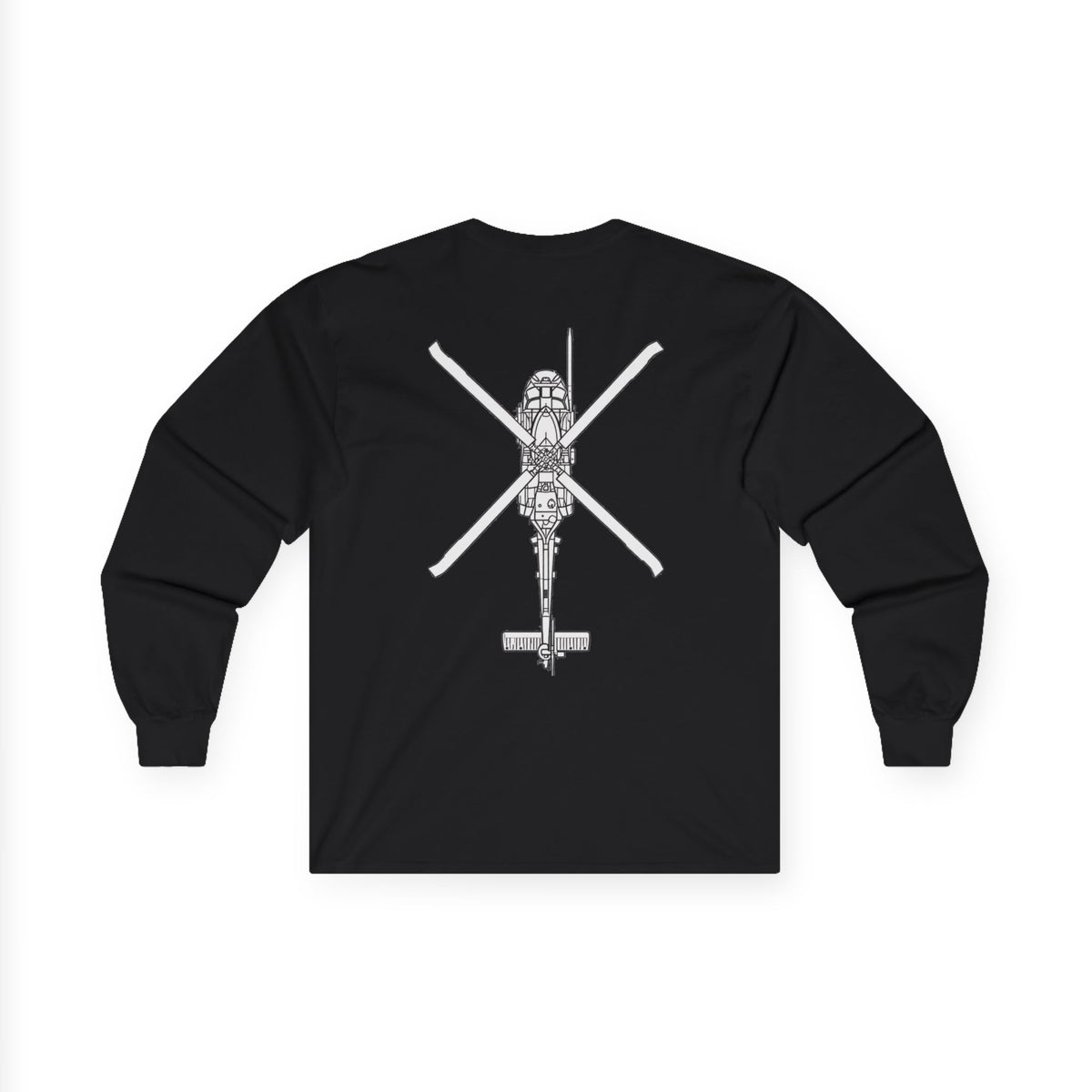 Rescue Logo Long Sleeve Tee, HH-60 back print – view 7