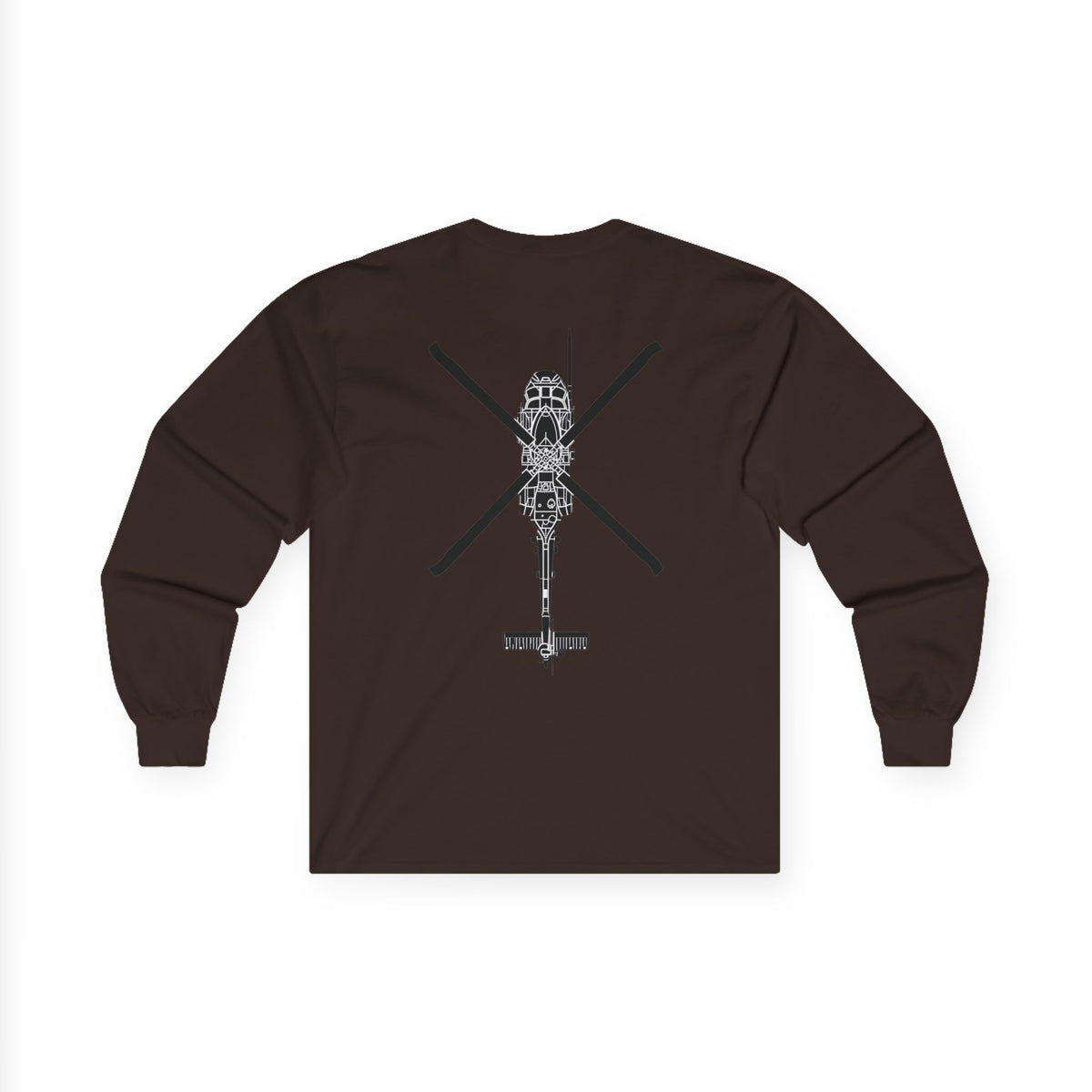 Rescue Logo Long Sleeve Tee, HH-60 back print – view 20