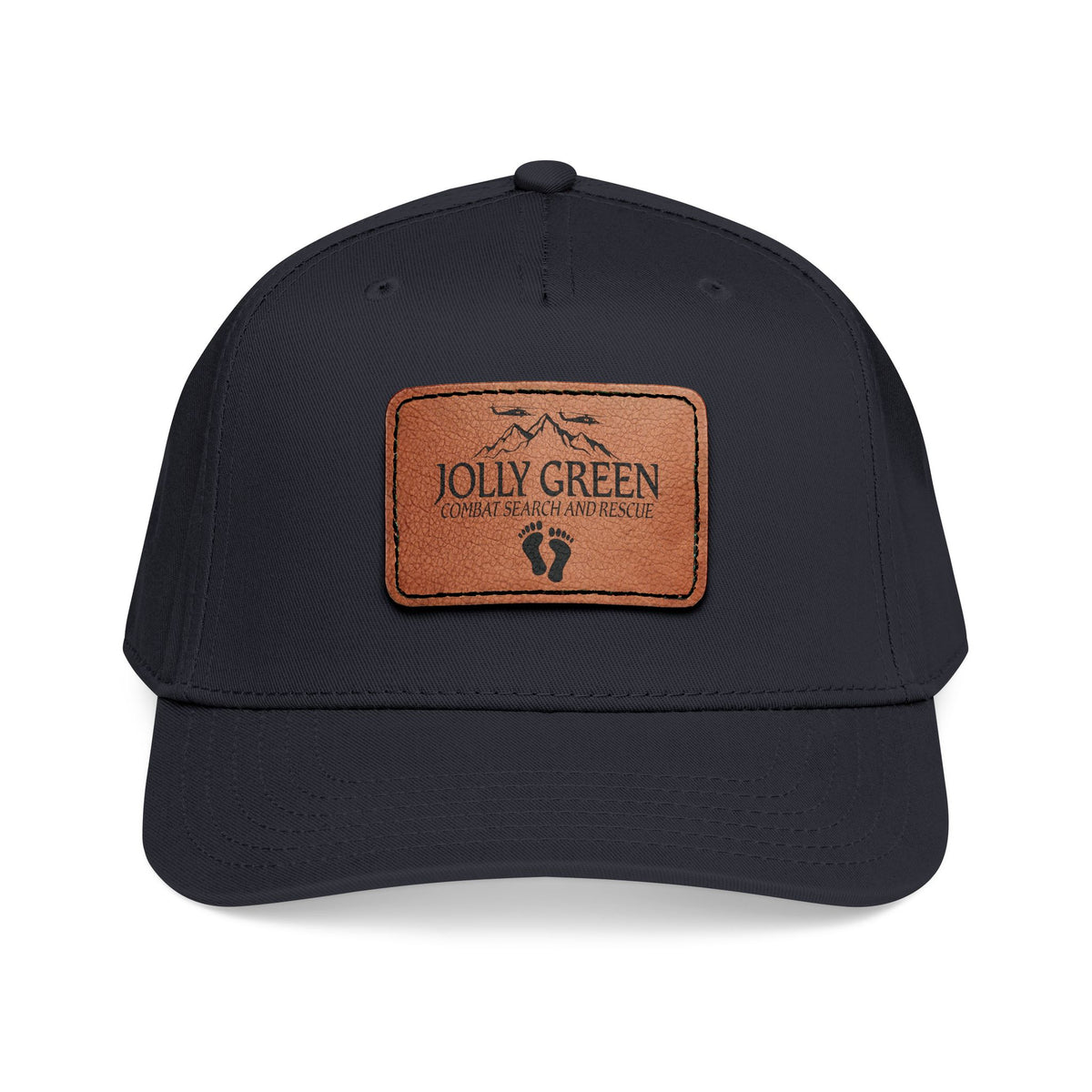 Jolly Green Mountain Leather Patch Cap – view 2